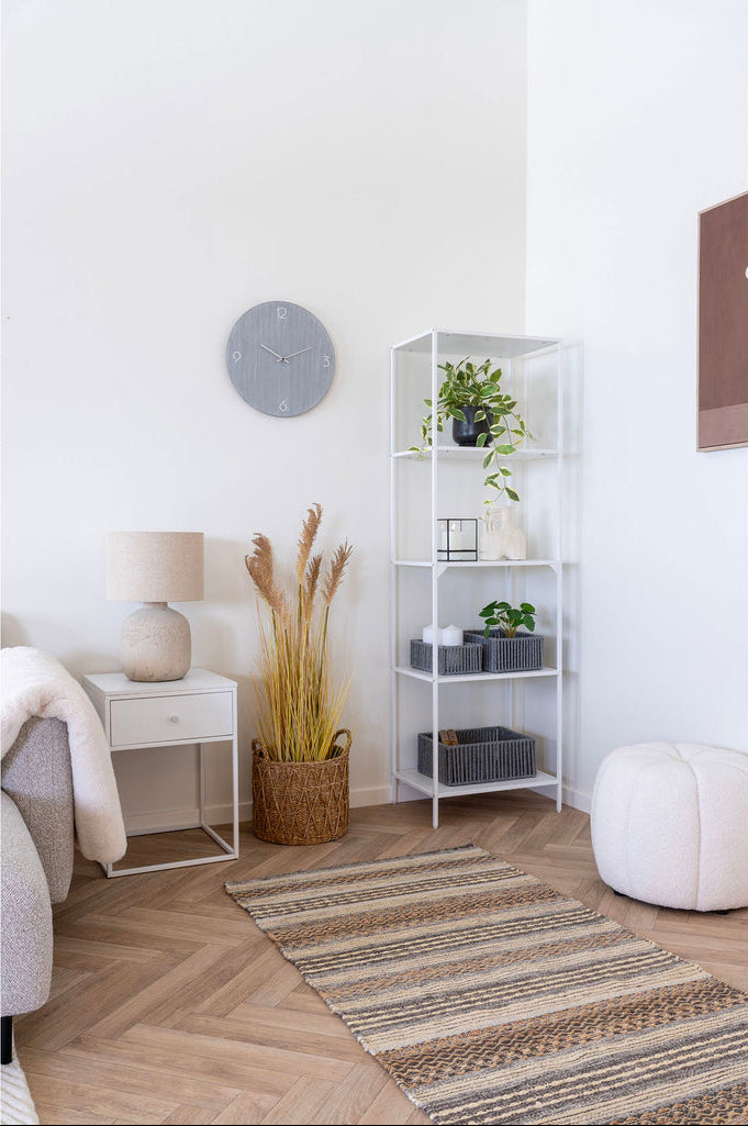 Pouf blanc Paisley