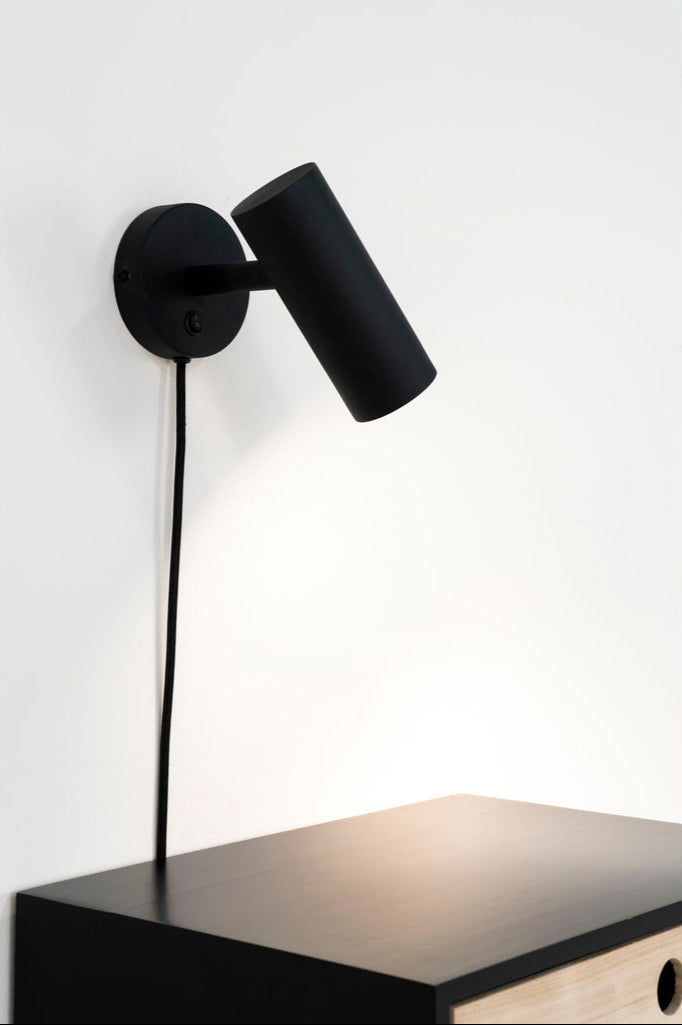 Lampe murale noire Paris