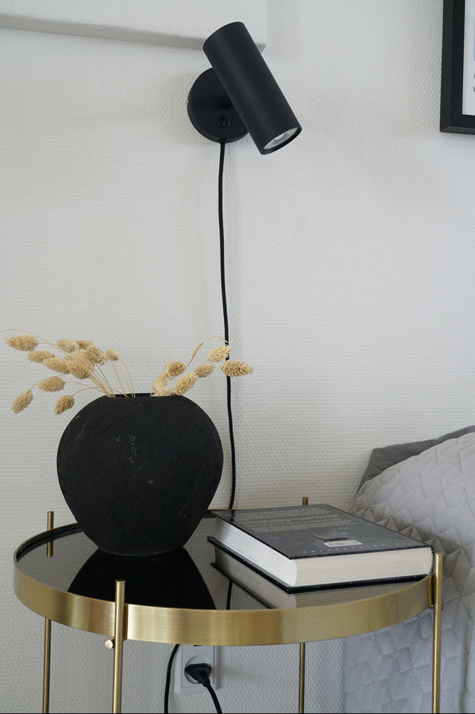 Lampe murale noire Paris