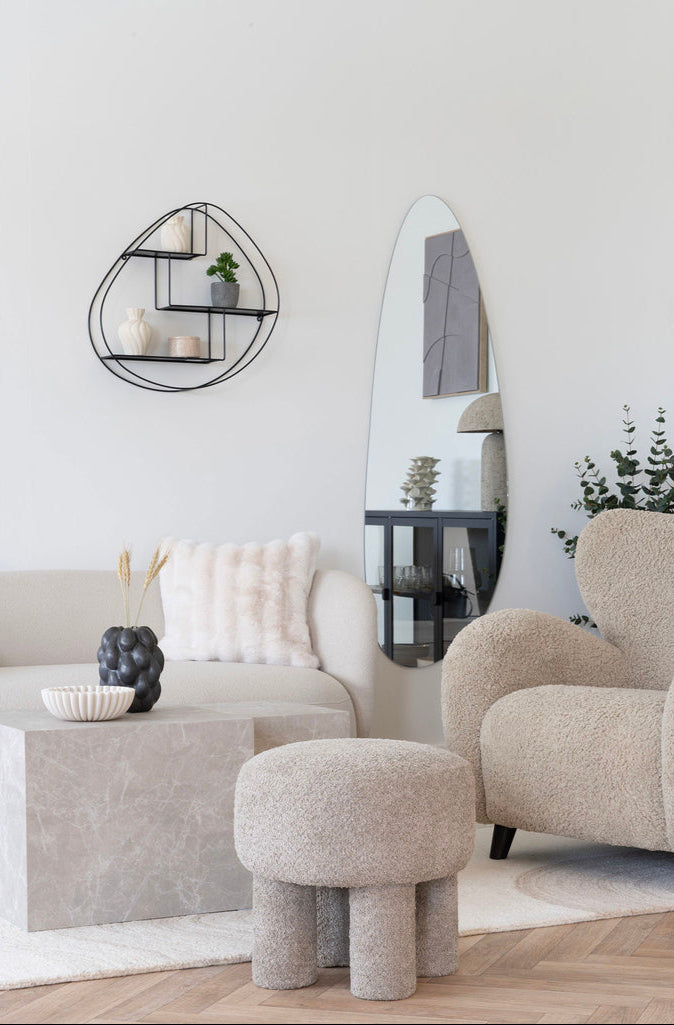 Pouf gris clair Perth