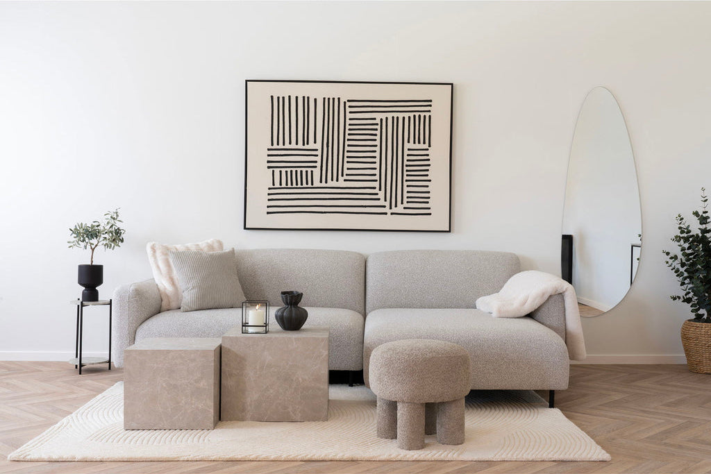 Pouf gris clair Perth