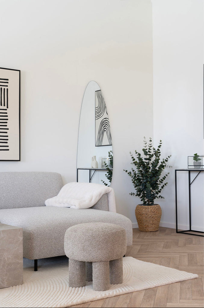 Pouf gris clair Perth