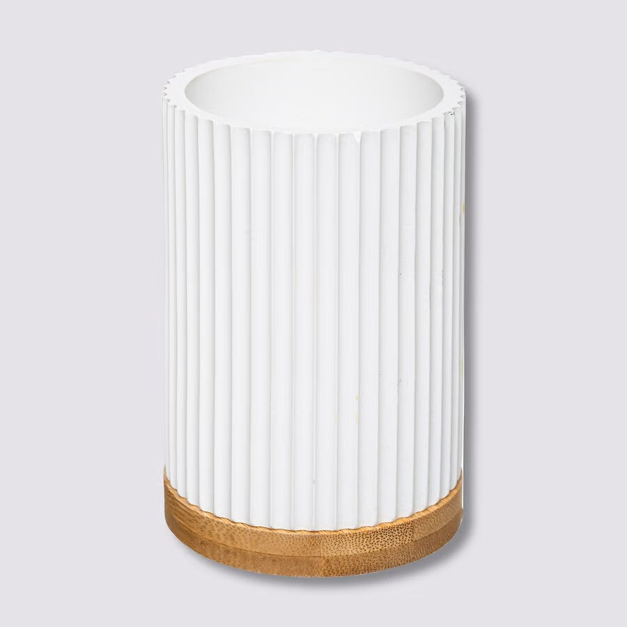 Pot à brosses à dents, Blanc