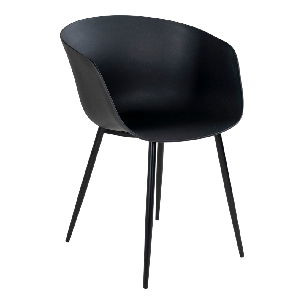 Chaise de jardin Roda (ensemble de 2) Noir