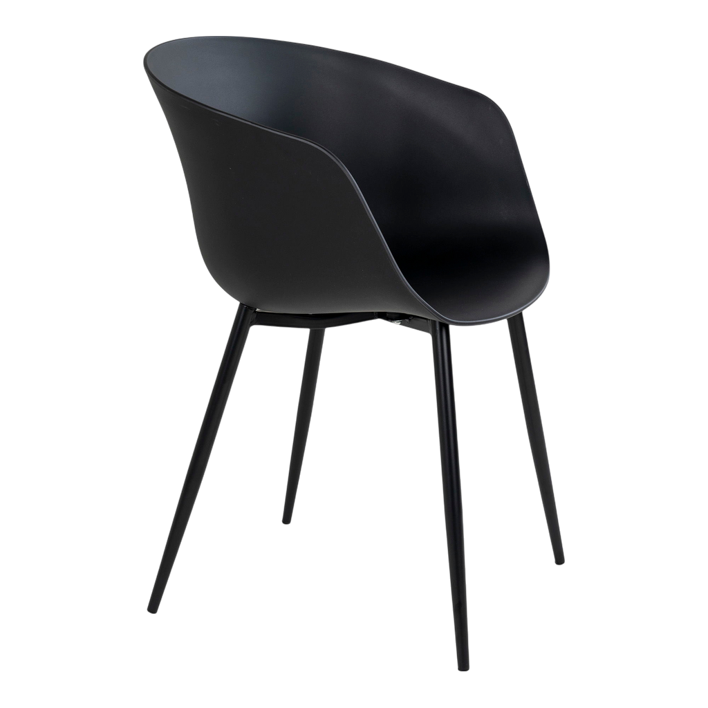 Chaise de jardin Roda (ensemble de 2) Noir