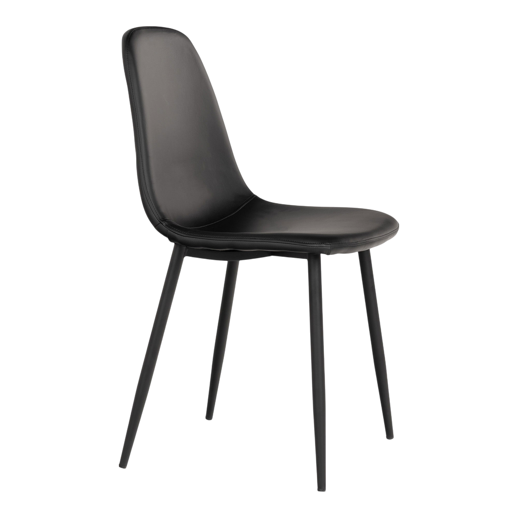 Chaise de salle à manger Stockholm (ensemble de 2) Noir