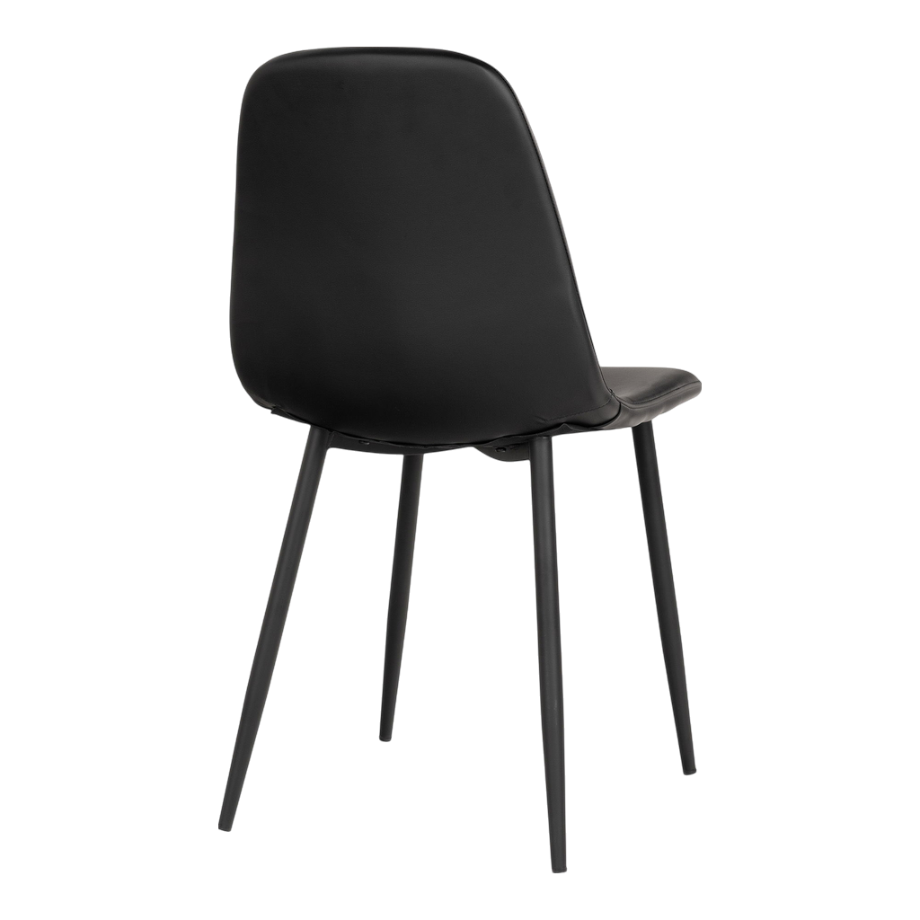 Chaise de salle à manger Stockholm (ensemble de 2) Noir