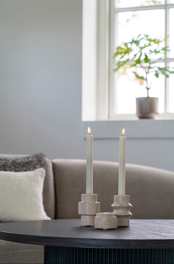 Set de porte bougies naturel