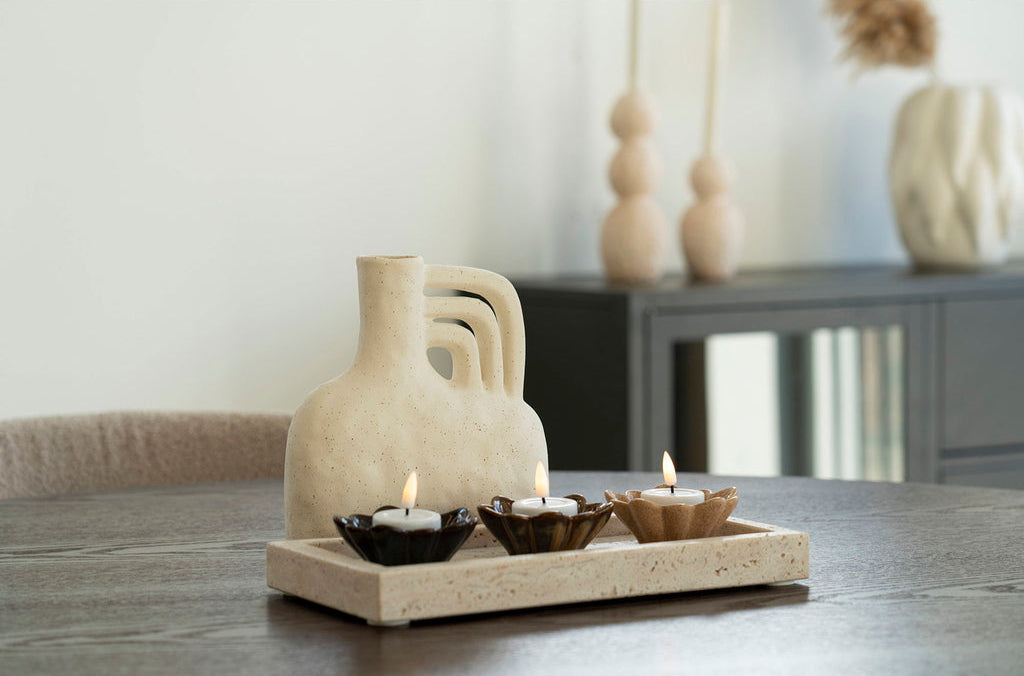 Plateau travertin naturel