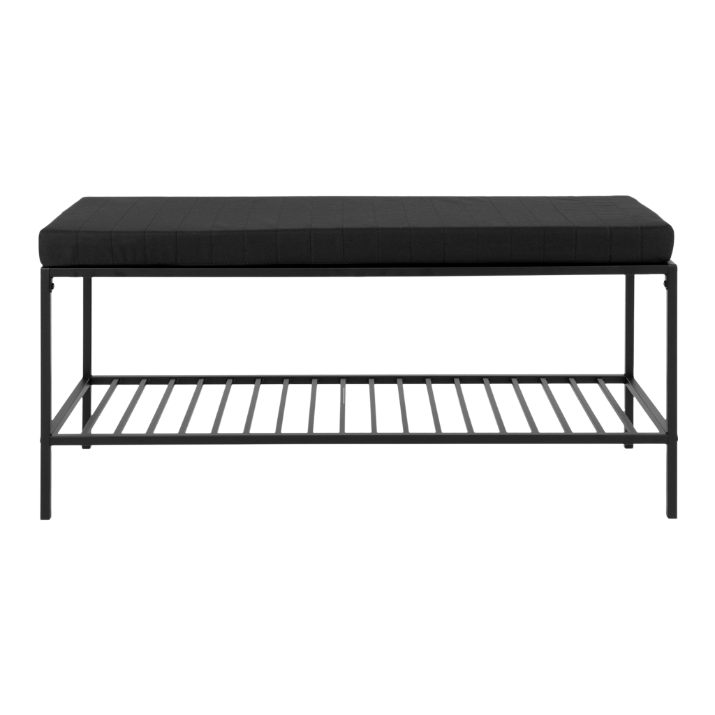 Banc noir avec assise Vita