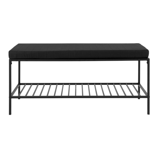 Banc noir avec assise Vita