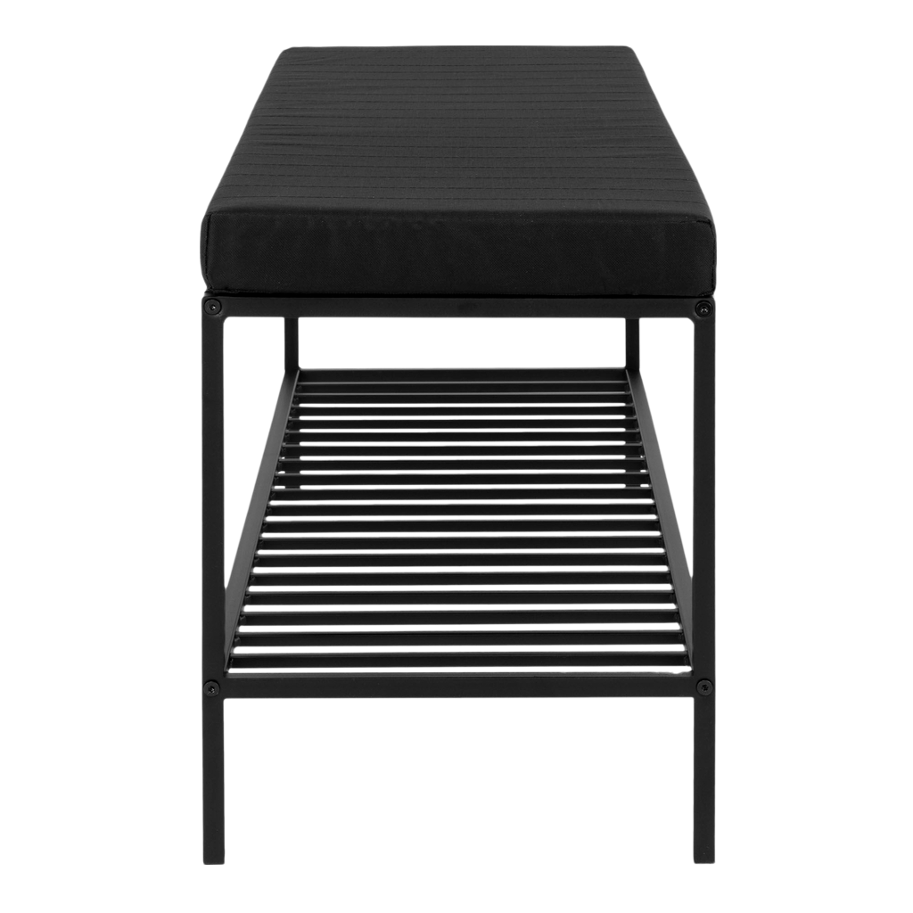 Banc noir avec assise Vita