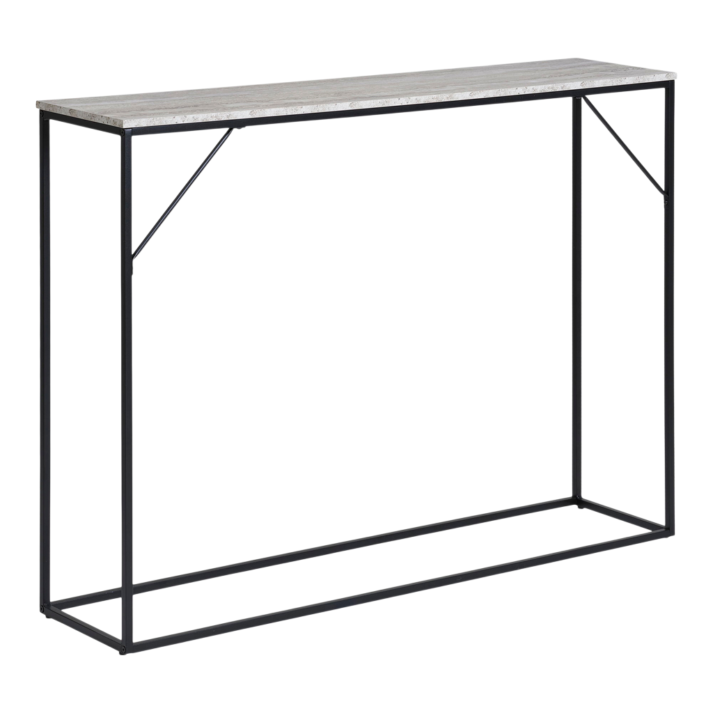 Table console noir et naturelle Vita