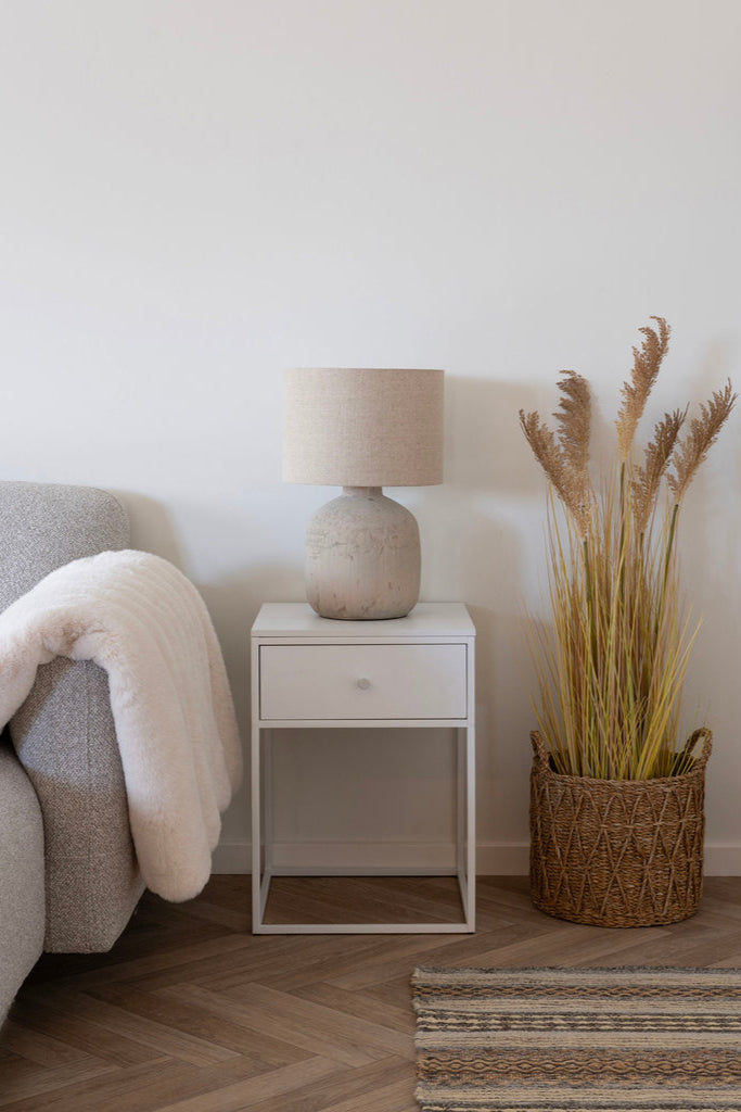 Table d'appoint blanche Vita