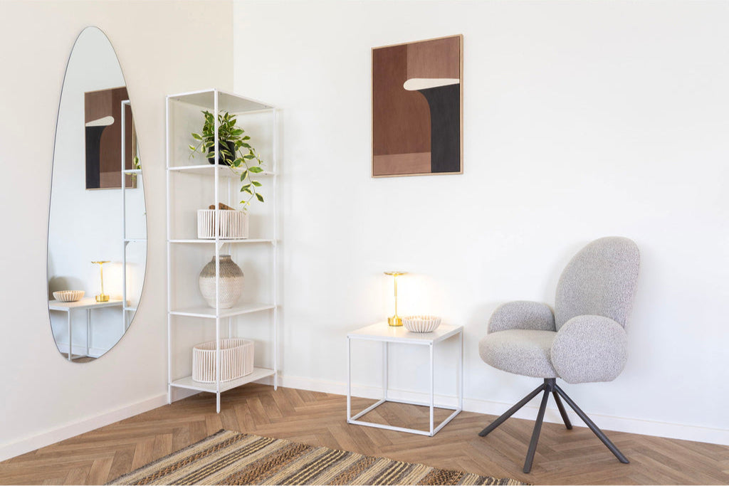Table d'appoint blanche Vita