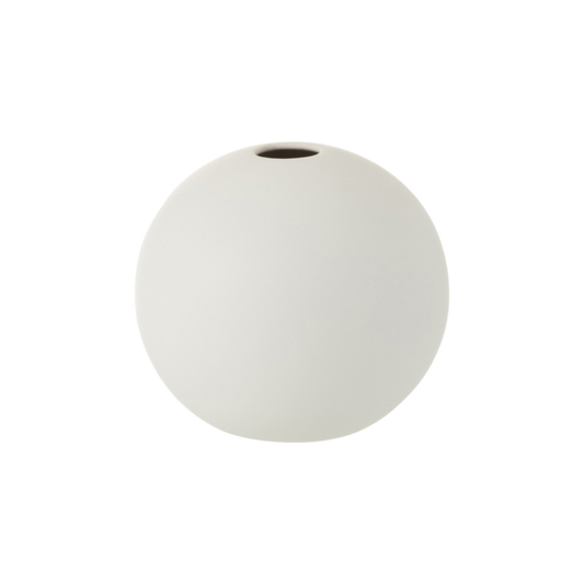 Vase boule blanc