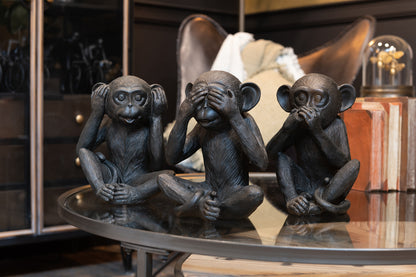 ASSORTMENT OF 3 LARGE RESIN MONKEYS