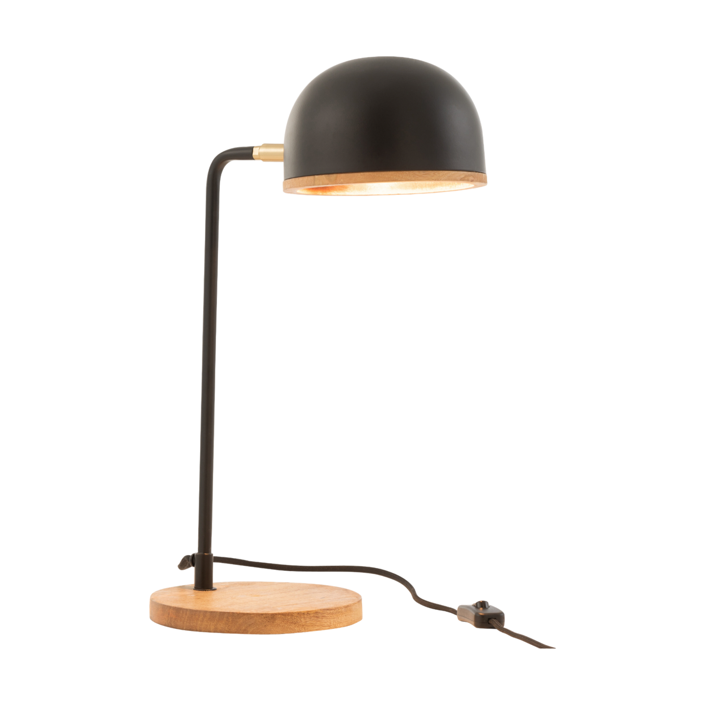 EVY DESK LAMP METAL/WOOD