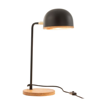 EVY DESK LAMP METAL/WOOD