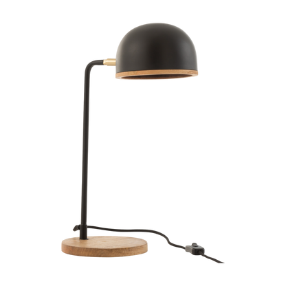 EVY DESK LAMP METAL/WOOD