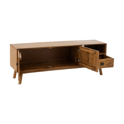 LORA TV CABINET 2 DOORS + 1 WOODEN DRAWER