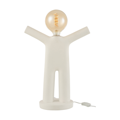 “P’TIT MAURICE” LAMP IN WHITE RESIN