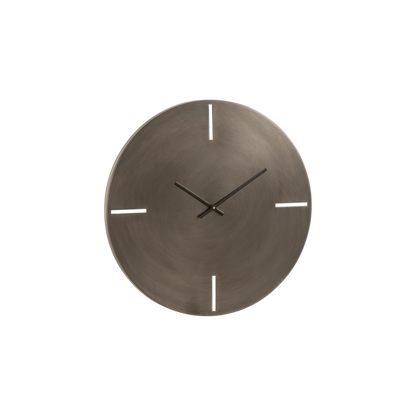 Horloge ronde gris foncé