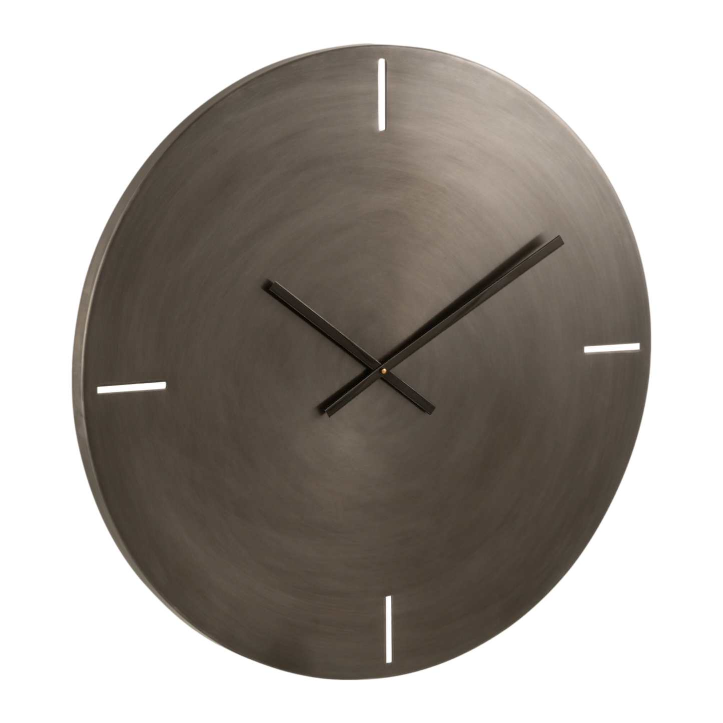 Horloge ronde gris foncé