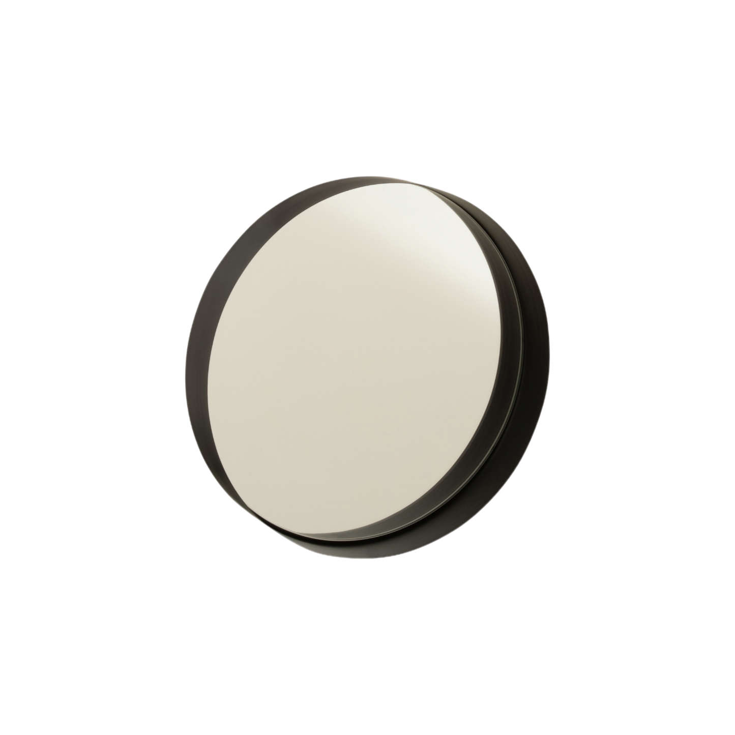 Miroir rond bord métal