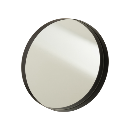 Miroir rond bord métal