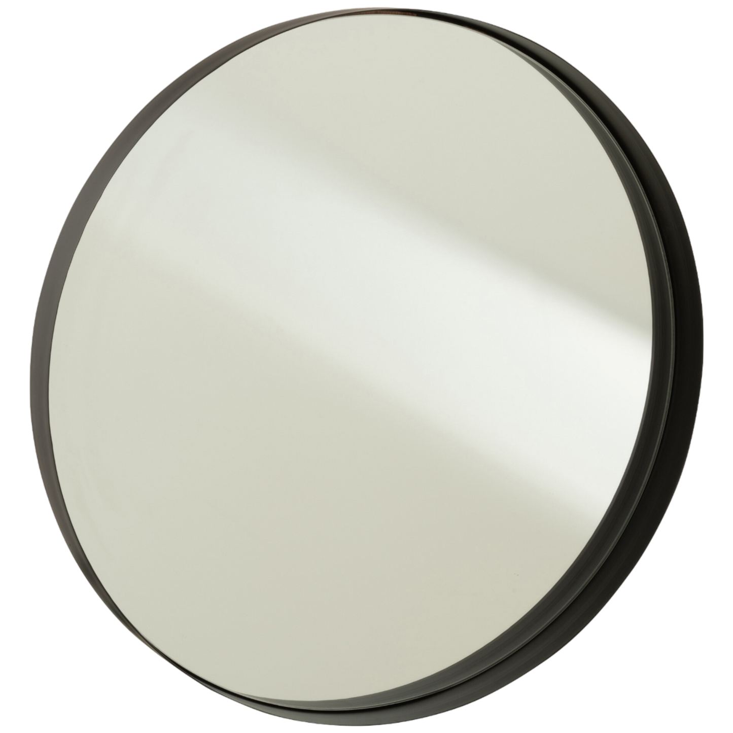 Miroir rond bord métal