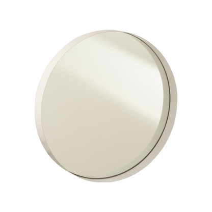 Miroir rond bord métal