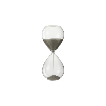 SMALL GRAY DECORATIVE HOURGLASS