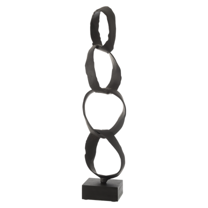 RINGS FIGURINE ON WIDE STAND