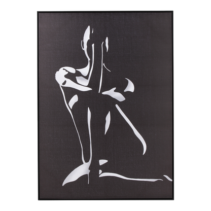 Tableau femme blanc/noir