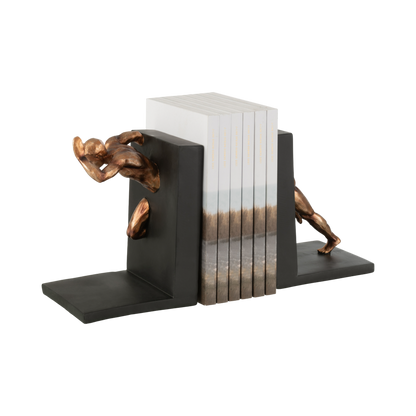 SET OF 2 ATHLETE BOOKENDS