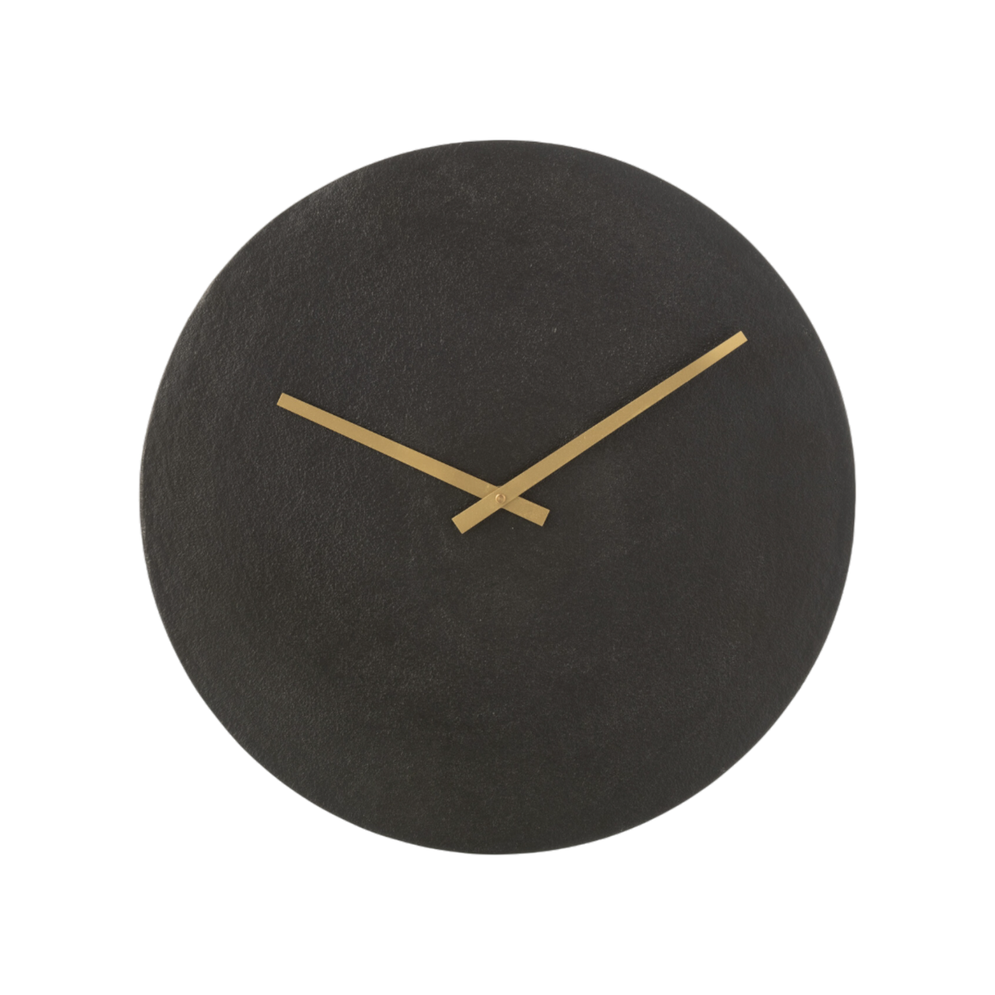 Horloge ronde métal noir