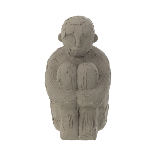 SEATED FIGURE CEMENT SMALL