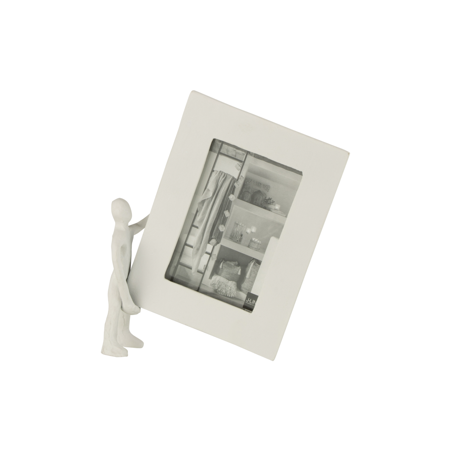 CHARACTER WHITE ALUMINUM PHOTO FRAME SMALL