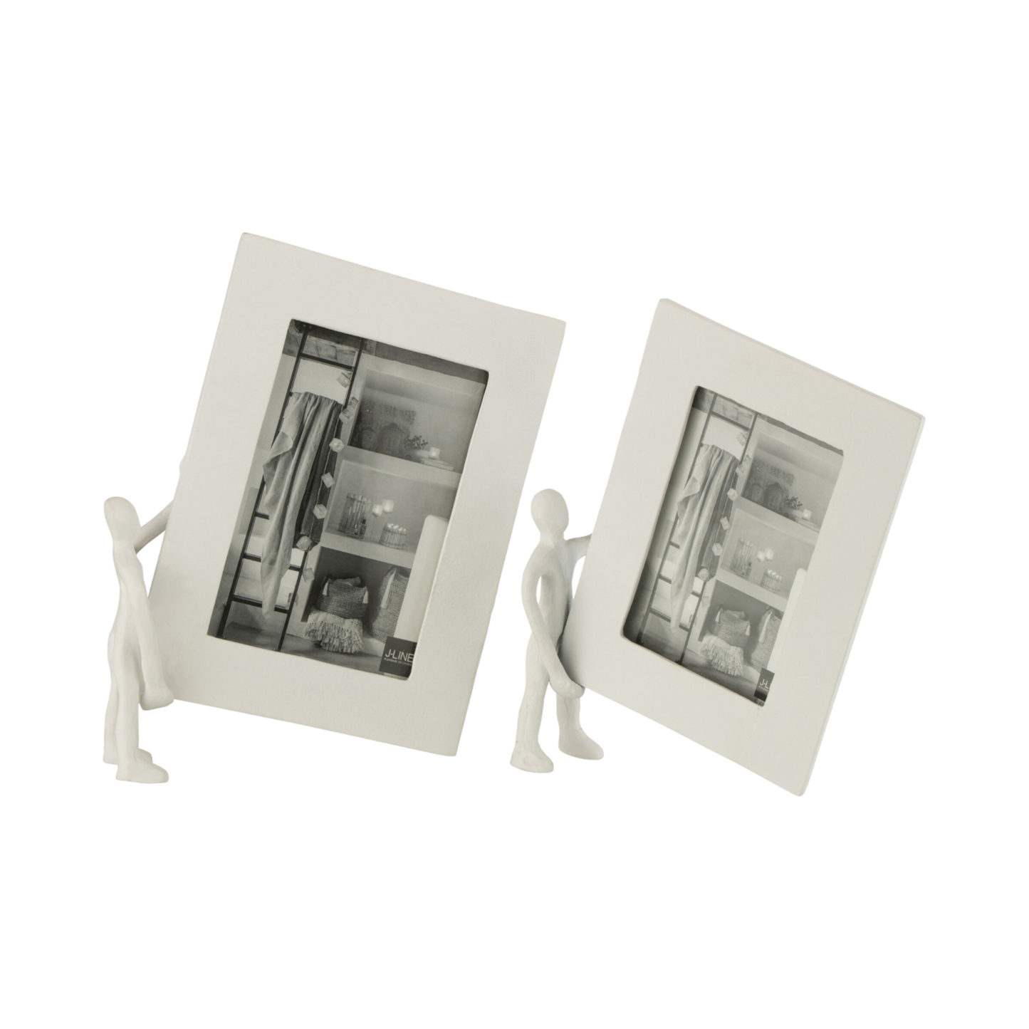 CHARACTER WHITE ALUMINUM PHOTO FRAME SMALL