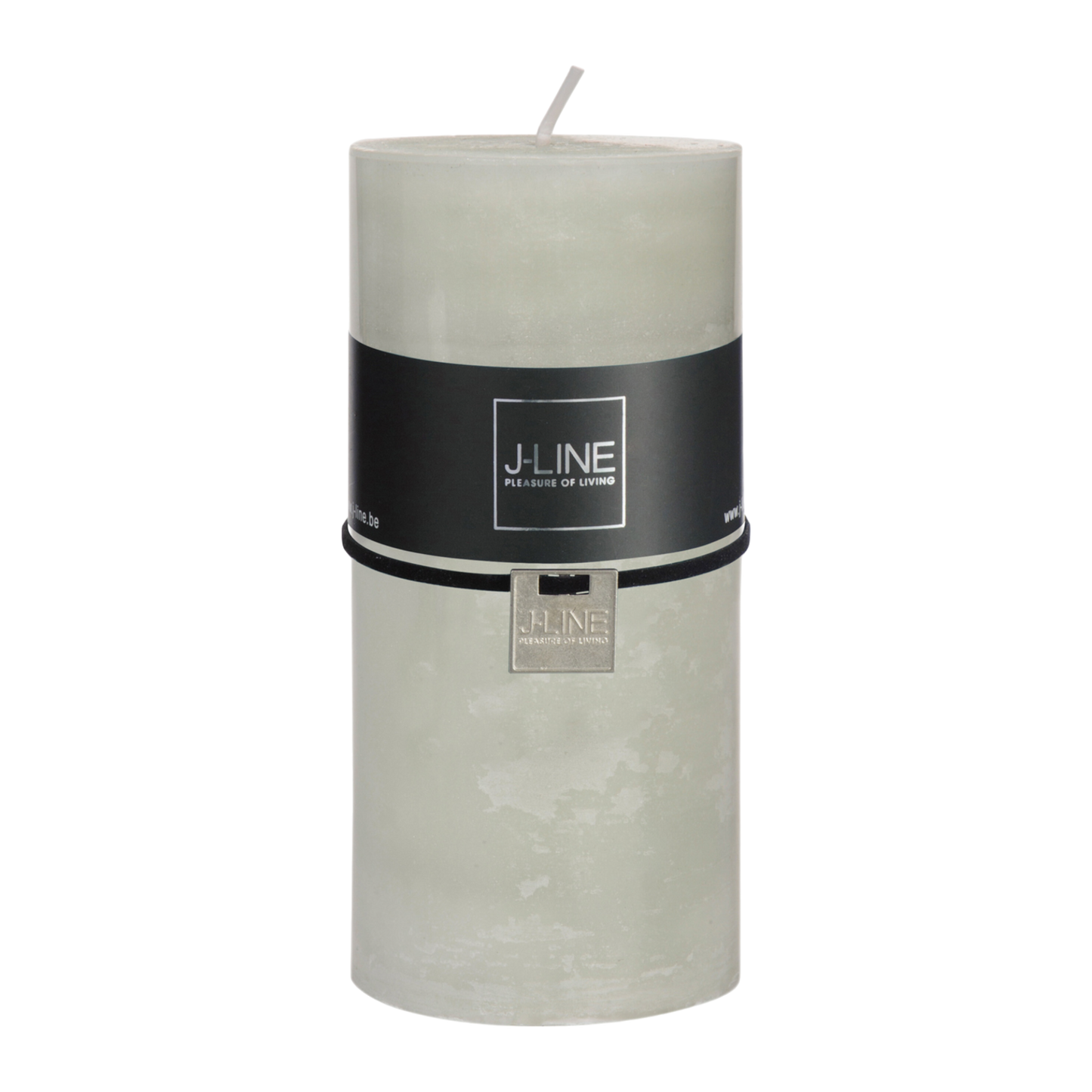 POWDER GREEN CYLINDER CANDLE S 18H