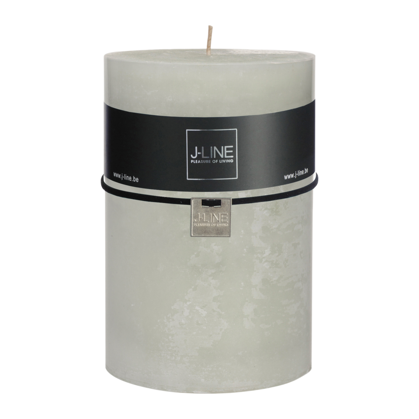 POWDER GREEN CYLINDER CANDLE S 18H