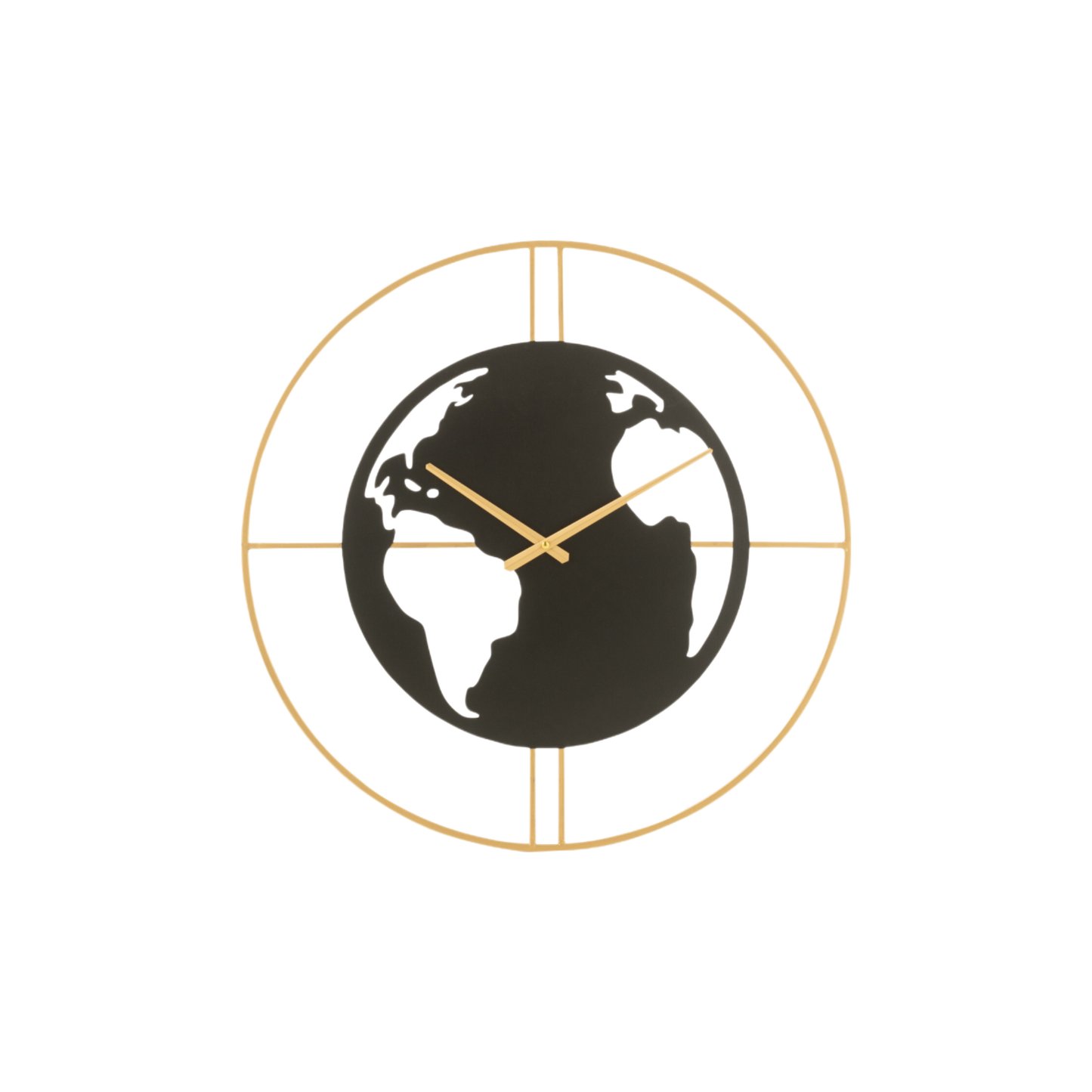 Horloge carte du monde trous noire