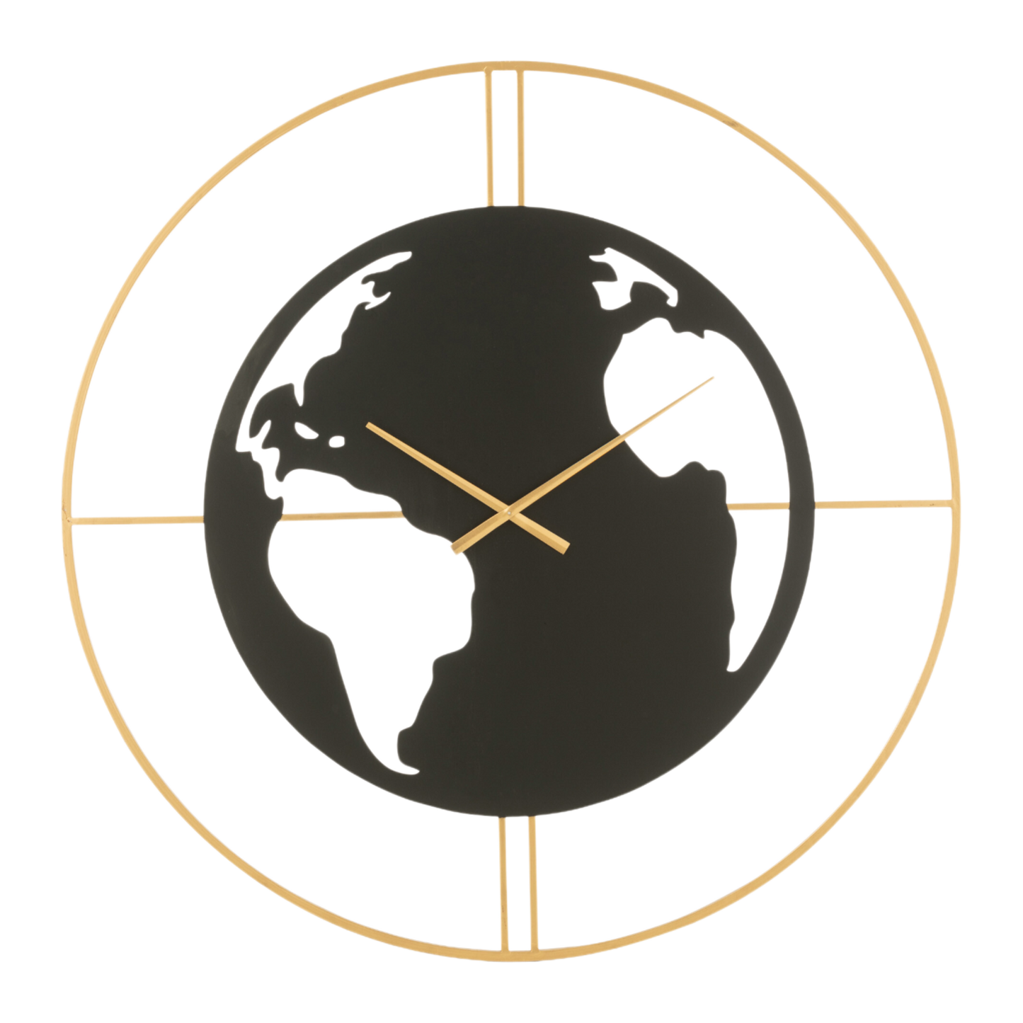 Horloge carte du monde trous noire