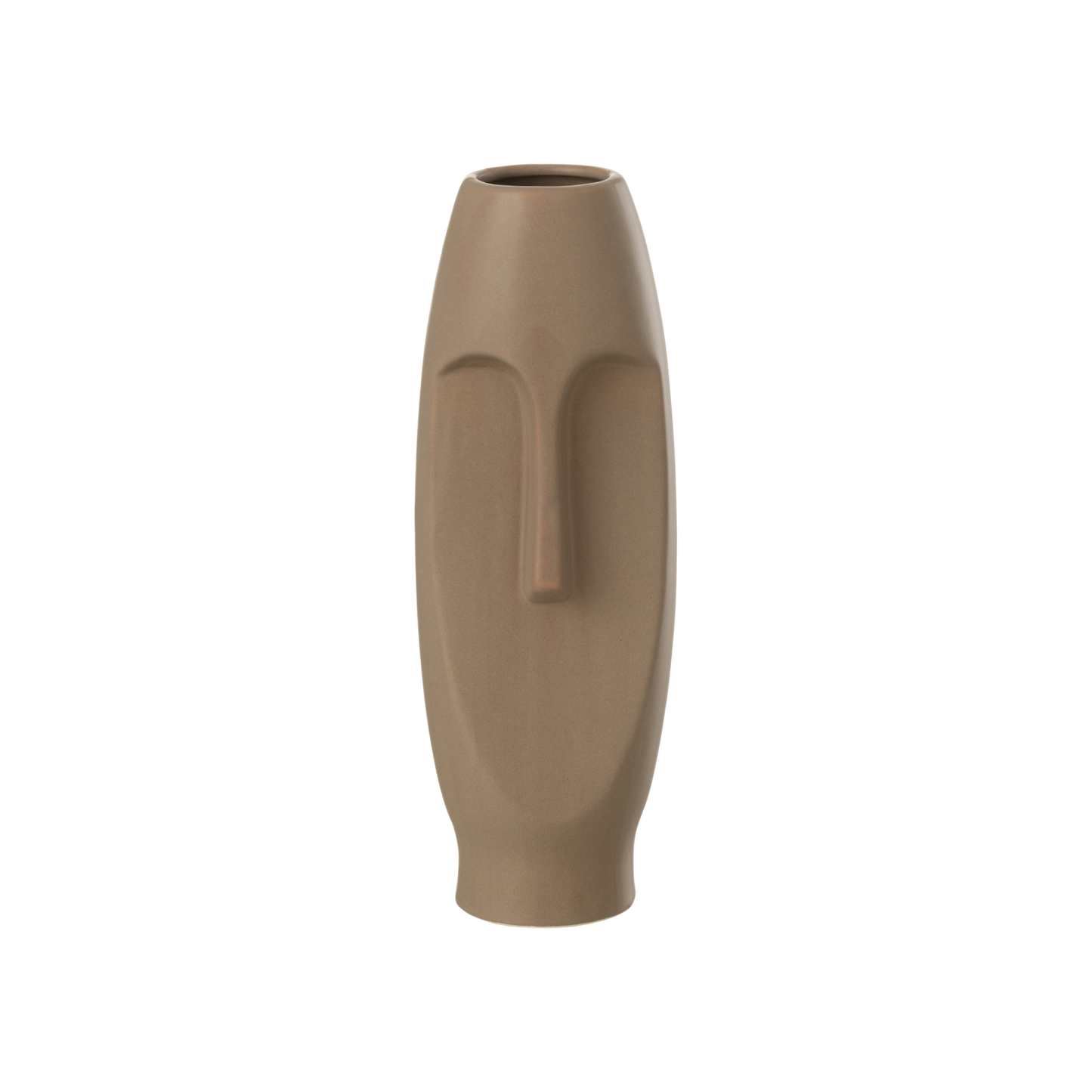 Vase visage terracotta