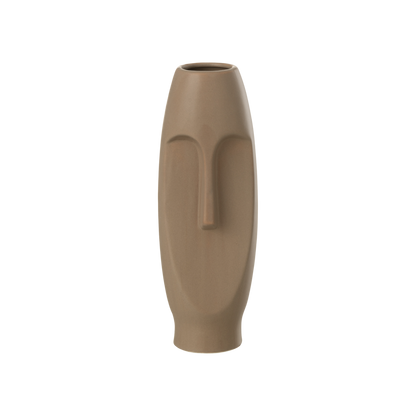 Vase visage terracotta