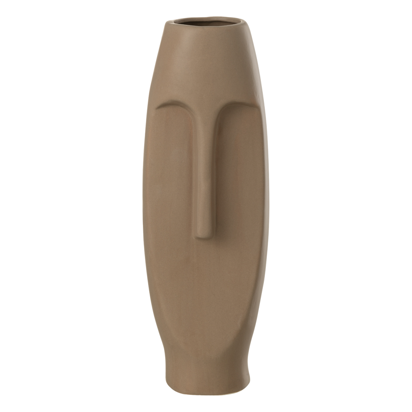 Vase visage terracotta