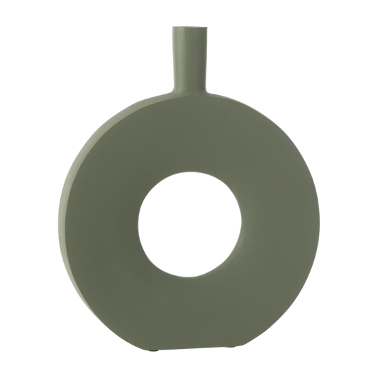 Vase cercle vert