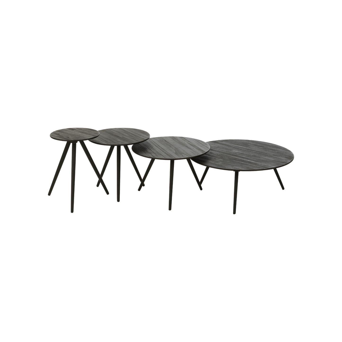 Ensemble de 4 tables rondes