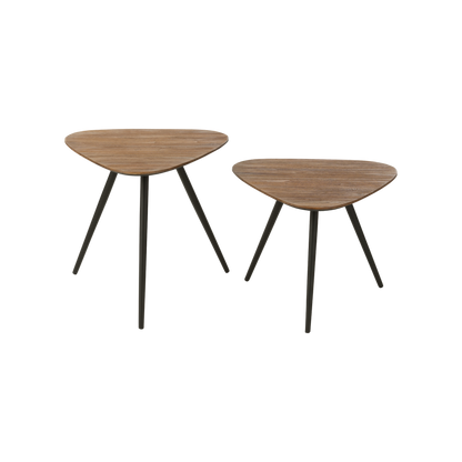 Ensemble de 2 tables triangulaires